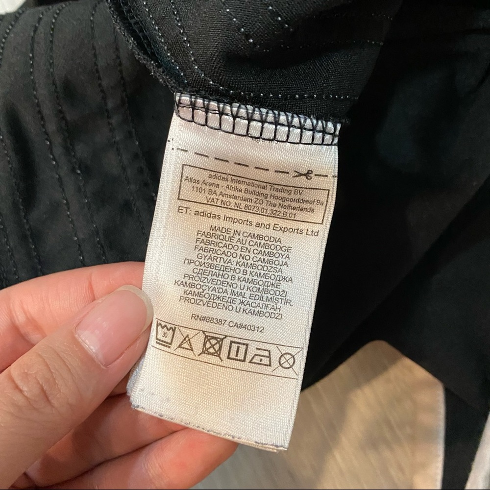 Adidas Originals 3-Stripes Bodysuit Black Large - Picture 9 of 11